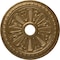 Ekena Millwork Bristol Ceiling Medallion (Fits Canopies up to 3 7/8"), 23 1/2"OD x 3 7/8"ID x 1"P, Pale Gold CM23BIPAS - alternate 1